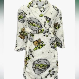 DISNEY STAR WARS MANDALORIAN BATHROBE NEW BABY YODA SOFT UNISEX